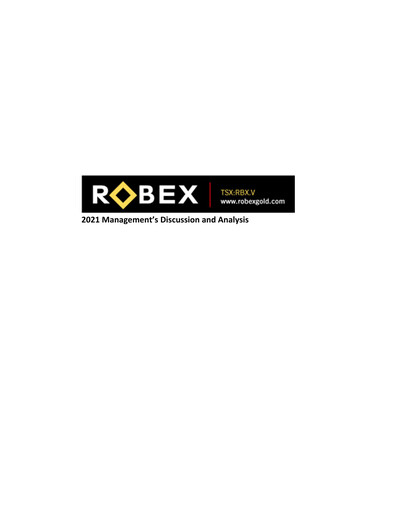 Thumbnail Robex Resources Annual Report 2021
