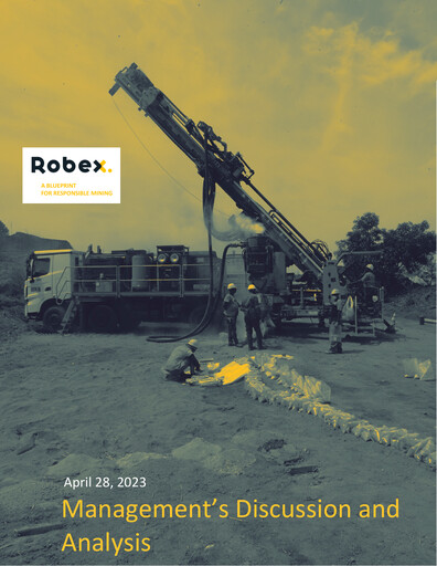Thumbnail Robex Resources Annual Report 2022