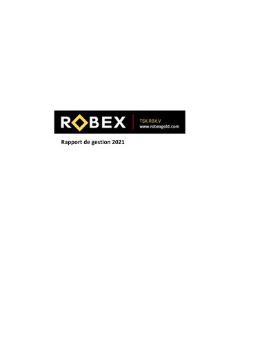 Thumbnail Robex Resources Annual Report 2021
