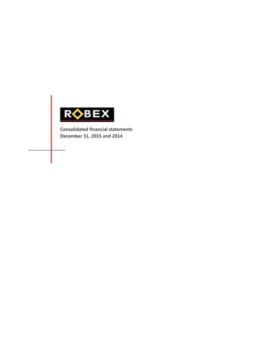 Thumbnail Robex Resources Financial Statement 2015