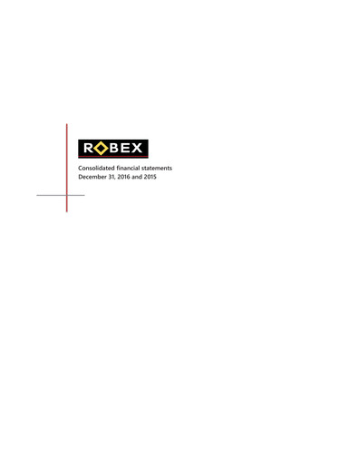Thumbnail Robex Resources Financial Statement 2016