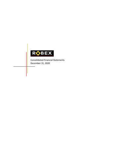 Thumbnail Robex Resources Financial Statement 2020