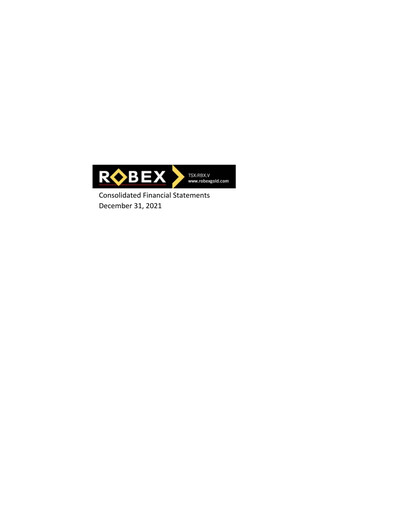 Thumbnail Robex Resources Financial Statement 2021