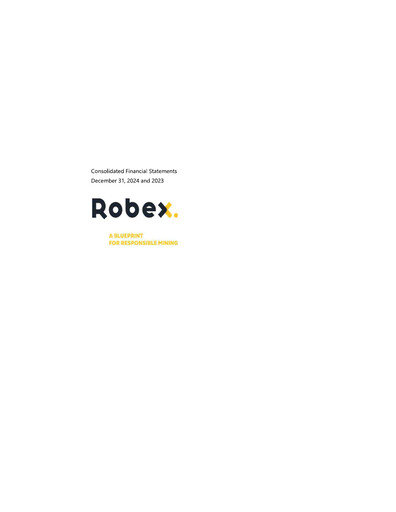 Thumbnail Robex Resources Financial Statement 2024