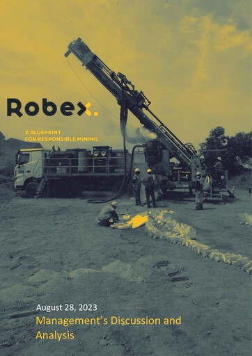 Thumbnail Robex Resources Quarterly Report 2023-q2