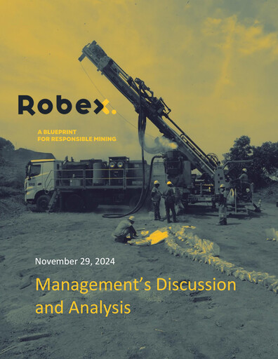 Thumbnail Robex Resources Quarterly Report 2024-q3