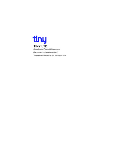 Miniature Tiny Ltd. Bilan financier 2025