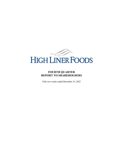 Thumbnail High Liner Foods Financial Statement 2022