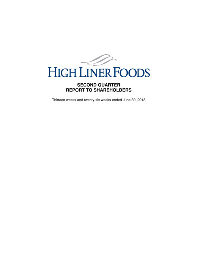 Thumbnail High Liner Foods Quarterly Report 2018-q2