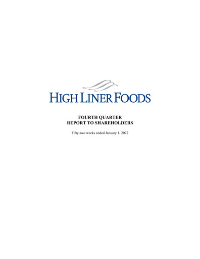 Thumbnail High Liner Foods Quarterly Report 2021-q4