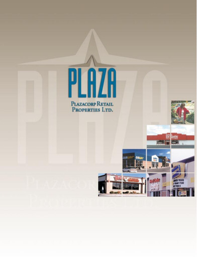 Thumbnail Plaza Retail REIT Annual Report 2000