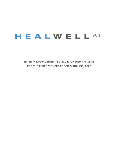 Vorschaubild Healwell AI Quartalsbericht 2026-q1