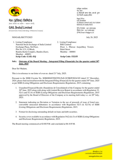 Thumbnail GAIL Quarterly Report 2025-q1