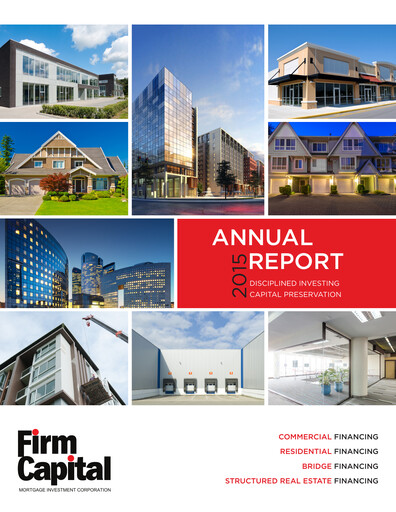 Thumbnail Firm Capital Mortgage Investment Corporation Annual Report 2015