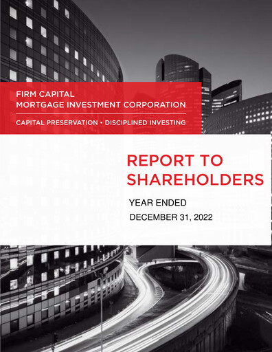 Vorschaubild Firm Capital Mortgage Investment Corporation Quartalsbericht 2022-q4
