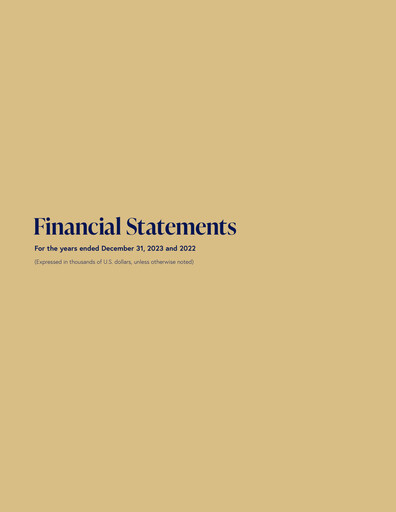 Thumbnail Lithium Royalty Corp. Financial Statement 2023