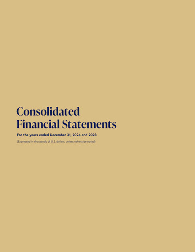 Thumbnail Lithium Royalty Corp. Financial Statement 2024