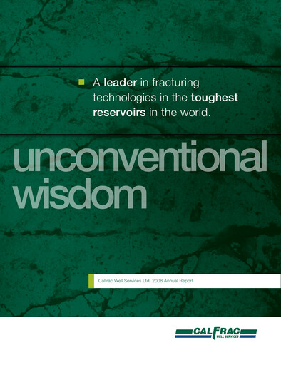 Vorschaubild Calfrac Well Services Jahresbericht 2008