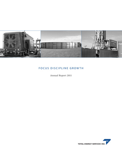 Thumbnail Total Energy Services Annual Report 2011