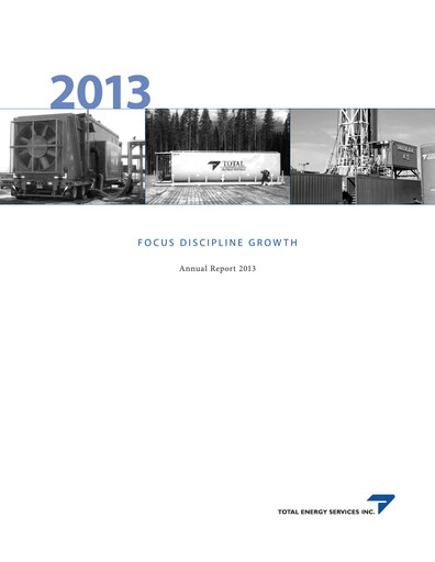 Thumbnail Total Energy Services Annual Report 2013