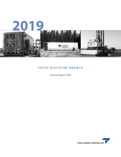 Thumbnail Total Energy Services Annual Report 2019