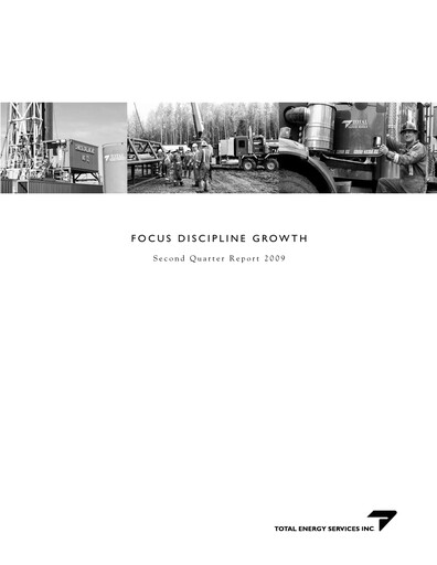Thumbnail Total Energy Services Quarterly Report 2009-q2
