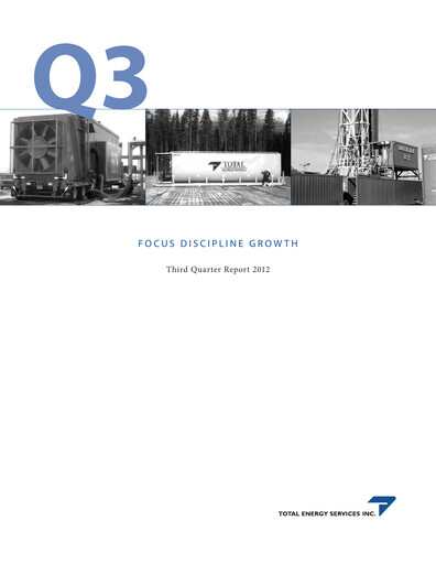 Thumbnail Total Energy Services Quarterly Report 2012-q3