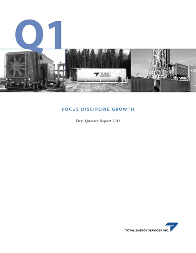 Thumbnail Total Energy Services Quarterly Report 2013-q1