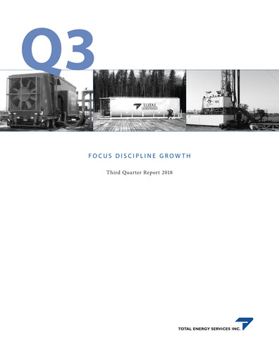 Thumbnail Total Energy Services Quarterly Report 2018-q3