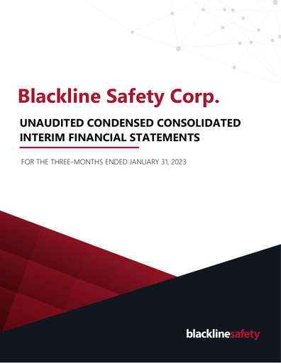 Thumbnail Blackline Safety Financial Statement 2023-q1