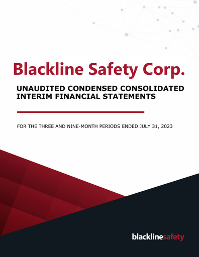 Thumbnail Blackline Safety Financial Statement 2023-q3