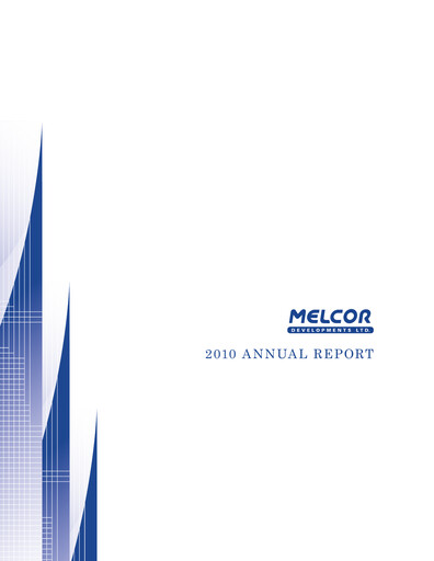 Thumbnail Melcor Developments Annual Report 2010