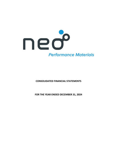 Miniature Neo Performance Materials Bilan financier 2024