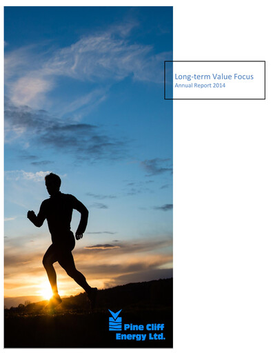 Thumbnail Pine Cliff Energy Annual Report 2014