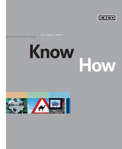 Thumbnail Exco Technologies Limited Annual Report 2002