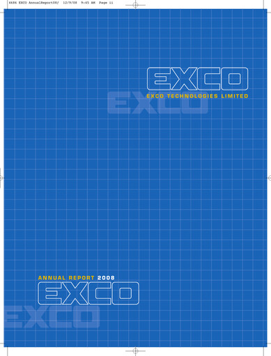Thumbnail Exco Technologies Limited Annual Report 2008