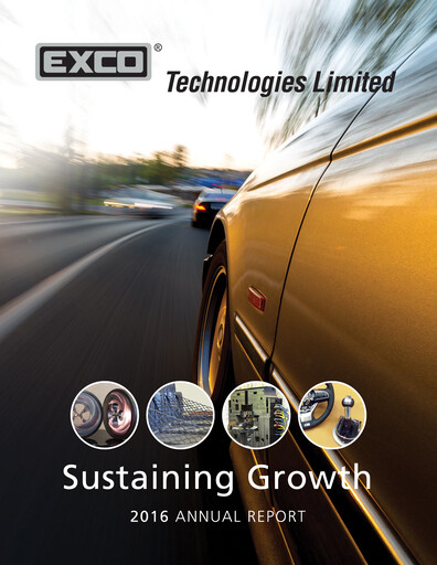 Thumbnail Exco Technologies Limited Annual Report 2016