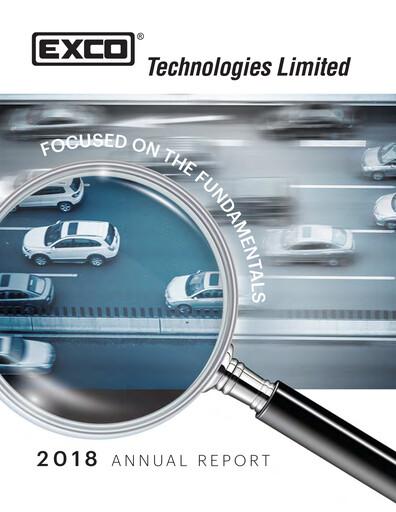 Thumbnail Exco Technologies Limited Annual Report 2018