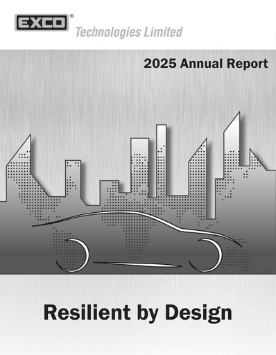 Thumbnail Exco Technologies Limited Annual Report 2025