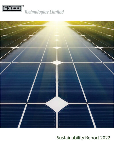 Thumbnail Exco Technologies Limited Sustainability Report 2022
