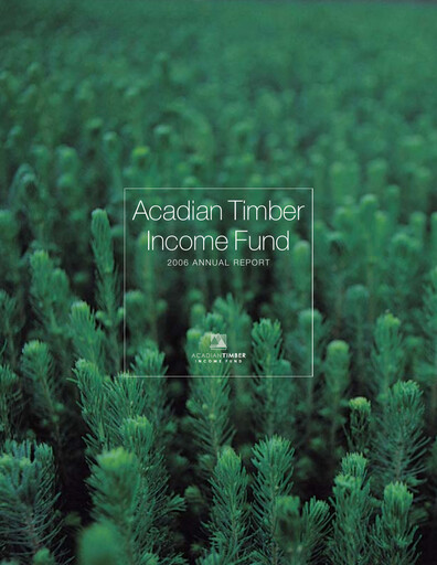 Vorschaubild Acadian Timber Jahresbericht 2006