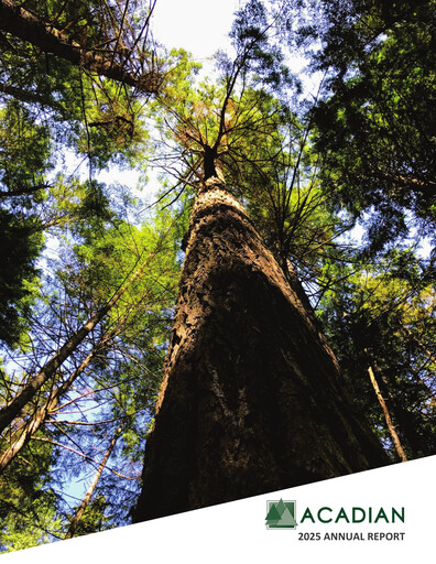 Vorschaubild Acadian Timber Jahresbericht 2025