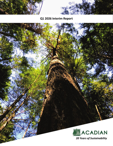 Thumbnail Acadian Timber Quarterly Report 2026-q1