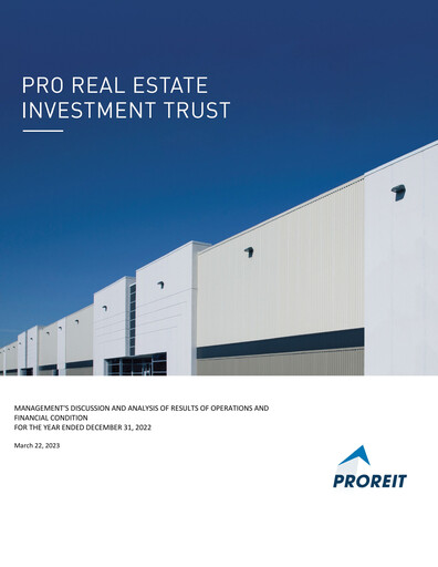 Thumbnail Pro Real Estate Investment Trust Financial Report 2022
