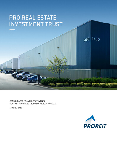 Thumbnail Pro Real Estate Investment Trust Financial Statement 2024