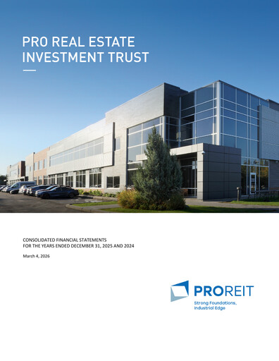 Thumbnail Pro Real Estate Investment Trust Financial Statement 2025
