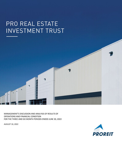 Thumbnail Pro Real Estate Investment Trust Quarterly Report 2022-q2