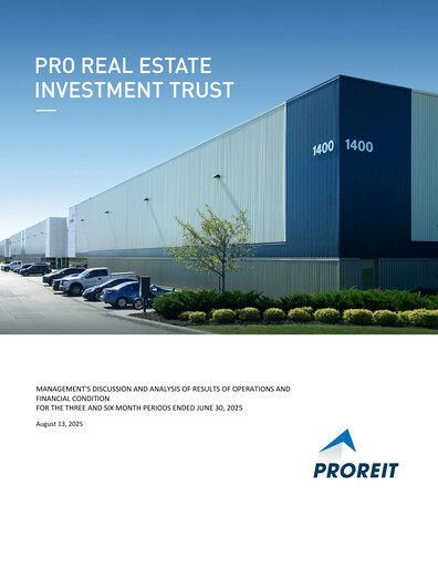 Thumbnail Pro Real Estate Investment Trust Quarterly Report 2025-q2