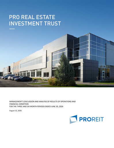 Thumbnail Pro Real Estate Investment Trust Quarterly Report 2026-q2