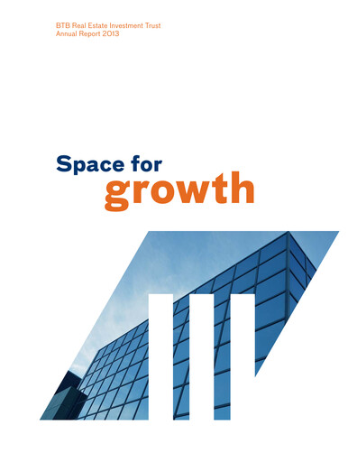 Thumbnail BTB Real Estate Investment Trust Annual Report 2013